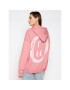 One Teaspoon Mikina Smiley Face Batwing Hoody 23944 Růžová Regular Fit - Pepit.cz