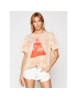 One Teaspoon T-Shirt Starship Sunset Tie Dye Tee 23917 Oranžová Boyfriend Fit - Pepit.cz