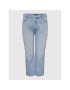 ONLY Carmakoma Jeansy 15267018 Modrá Wide Leg - Pepit.cz