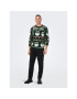 Only & Sons Svetr Xmas Santa 22023994 Zelená Regular Fit - Pepit.cz