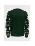 Only & Sons Svetr Xmas Santa 22023994 Zelená Regular Fit - Pepit.cz