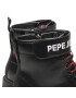 Pepe Jeans Kozačky Hatton Strap Combi PGS50167 Černá - Pepit.cz