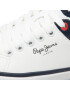 Pepe Jeans Sneakersy Kenton Class Boy PBS30511 Bílá - Pepit.cz