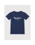 Pepe Jeans T-Shirt Art N PB503491 Tmavomodrá Regular Fit - Pepit.cz