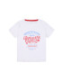 Pepe Jeans T-Shirt Bianca PG502435 Bílá Regular Fit - Pepit.cz