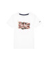 Pepe Jeans T-Shirt Flag Logo PB503170 Bílá Regular Fit - Pepit.cz