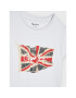 Pepe Jeans T-Shirt Flag Logo PB503492 Bílá Regular Fit - Pepit.cz