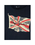 Pepe Jeans T-Shirt Flag Logo PB503492 Tmavomodrá Regular Fit - Pepit.cz