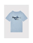 Pepe Jeans T-Shirt Golders PB501338 Modrá Slim Fit - Pepit.cz