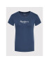 Pepe Jeans T-Shirt New Virgina PL505202 Tmavomodrá Slim Fit - Pepit.cz