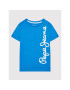 Pepe Jeans T-Shirt Waldo PB501279 Modrá Regular Fit - Pepit.cz