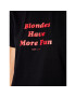 PLNY LALA T-Shirt Blondes PL-KO-CL-00181 Černá Classic Fit - Pepit.cz