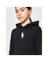 Polo Ralph Lauren Každodenní šaty Hood Flc Drs 313837221008 Černá Regular Fit - Pepit.cz