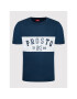 PROSTO. T-Shirt KLASYK Flams 1072 Tmavomodrá Regular Fit - Pepit.cz