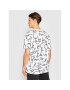 Puma T-Shirt BRITTO Aop 532235 Bílá Relaxed Fit - Pepit.cz