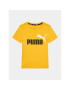 Puma T-Shirt Ess+ 2 Col Logo 586985 Žlutá Regular Fit - Pepit.cz