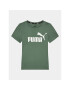 Puma T-Shirt Ess Logo 586960 Zelená Regular Fit - Pepit.cz