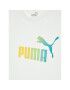 Puma T-Shirt Essentials+ Bleach Logo 846954 Bílá Regular Fit - Pepit.cz