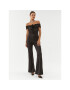 ROTATE Overal Coated Jersey Jumpsuit 111023100 Černá Regular Fit - Pepit.cz