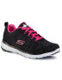 Skechers Boty Flex Appeal 3.0 13062/BKHP Černá - Pepit.cz