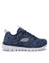 Skechers Boty Twisted Fortune 12614/NVBL Tmavomodrá - Pepit.cz