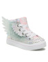 Skechers Plátěnky Unicorn Wings 314401L/SLPK Stříbrná - Pepit.cz