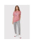 Skechers T-Shirt Diamond Magnolia Outline Everybody WTS354 Růžová Relaxed Fit - Pepit.cz