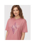 Skechers T-Shirt Diamond Magnolia Outline Everybody WTS354 Růžová Relaxed Fit - Pepit.cz