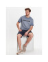 Skechers T-Shirt Diamond Wash Heritage M02TS76 Modrá Regular Fit - Pepit.cz