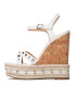 Steve Madden Sandály Madalyn SM11002421-002 Bílá - Pepit.cz