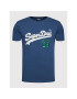 Superdry T-Shirt Source M1011158A Modrá Regular Fit - Pepit.cz