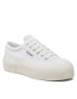 Superga Plátěnky Stripe Platform 2631 S5111SW Bílá - Pepit.cz