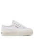 Superga Plátěnky Stripe Platform 2631 S5111SW Bílá - Pepit.cz