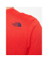 The North Face T-Shirt Easy NF0A2TX3 Červená Regular Fit - Pepit.cz