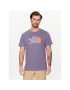 The North Face T-Shirt Rust NF0A4M68 Fialová Regular Fit - Pepit.cz