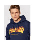 Thrasher Mikina Flame Tmavomodrá Regular Fit - Pepit.cz