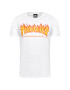 Thrasher T-Shirt Flame Bílá Regular Fit - Pepit.cz