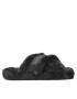 Tommy Hilfiger Bačkory Fur Home Slippers Wiht Straps FW0FW06889 Černá - Pepit.cz