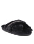 Tommy Hilfiger Bačkory Shiny Webbing Furry Slipper FW0FW06092 Černá - Pepit.cz