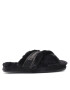 Tommy Hilfiger Bačkory Shiny Webbing Furry Slipper FW0FW06092 Černá - Pepit.cz