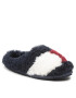 Tommy Hilfiger Bačkory Th Home Slipper Sherpa Fur FW0FW06577 Tmavomodrá - Pepit.cz