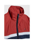 Tommy Hilfiger Bunda pro přechodné období Colourblock KG0KG06365 D Bordó Regular Fit - Pepit.cz