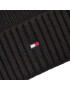 Tommy Hilfiger Čepice Essential Flag Beanie AM0AM10337 Černá - Pepit.cz