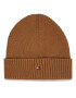 Tommy Hilfiger Čepice Essential Flag Beanie AM0AM10337 Hnědá - Pepit.cz