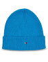 Tommy Hilfiger Čepice Essential Flag Beanie AM0AM10337 Modrá - Pepit.cz