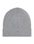 Tommy Hilfiger Čepice Essential Flag Beanie AM0AM10337 Šedá - Pepit.cz