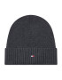 Tommy Hilfiger Čepice Essential Flag Beanie AM0AM10337 Šedá - Pepit.cz