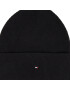 Tommy Hilfiger Čepice Essential Flag Beanie AW0AW15309 Černá - Pepit.cz