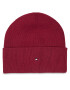 Tommy Hilfiger Čepice Essential Flag Beanie AW0AW15309 Červená - Pepit.cz