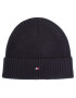 Tommy Hilfiger Čepice Pima Cotton Beanie AM0AM06573 Černá - Pepit.cz